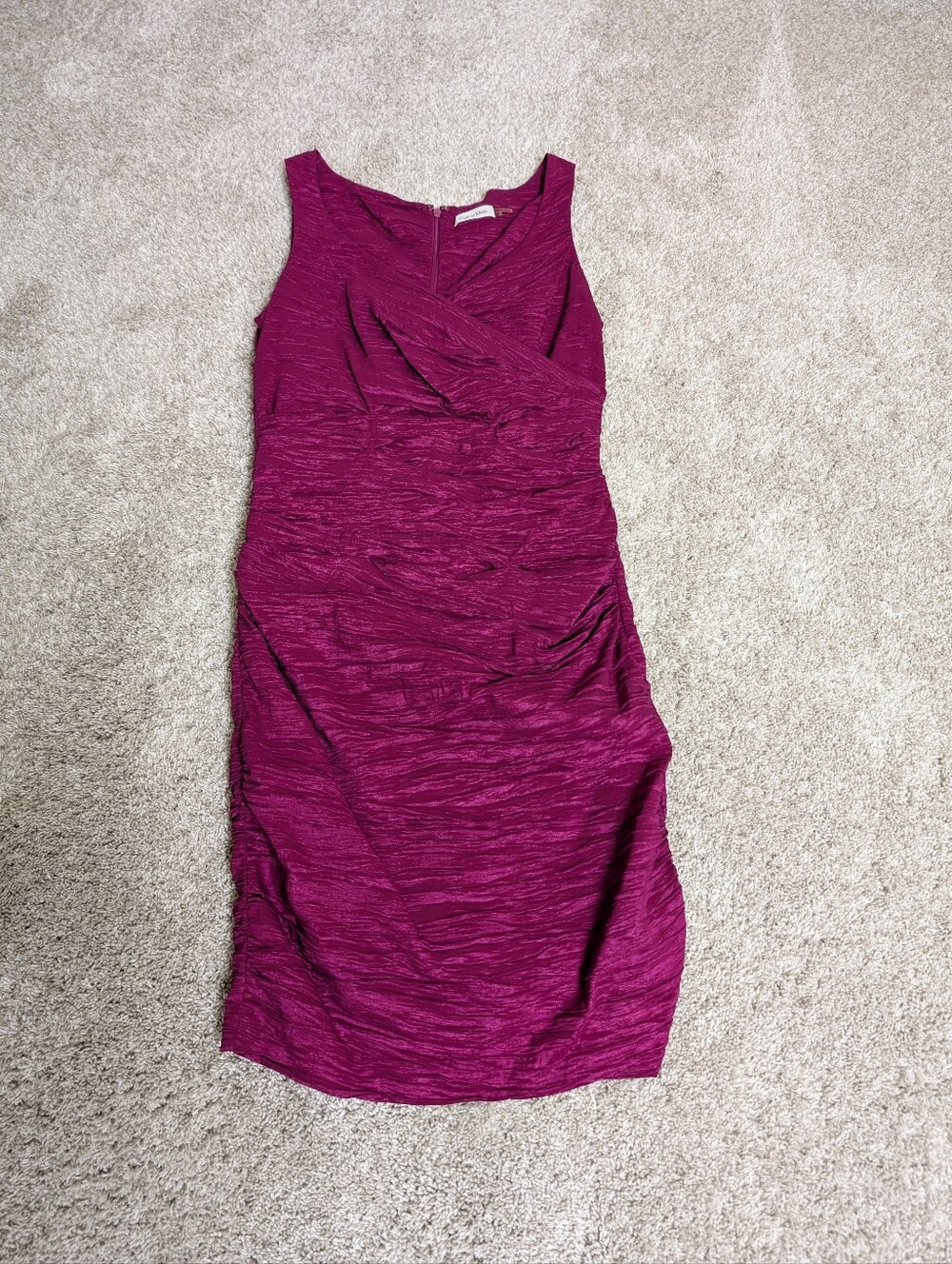 Calvin Klein Magenta Bodycon Sheath Dress - 10